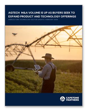 AgTech M&A report cover