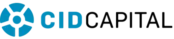 Logo, CID Capital. to the left, features a circle separated into 5 equal slices with a circle cut out of the center, similar to a gear.
